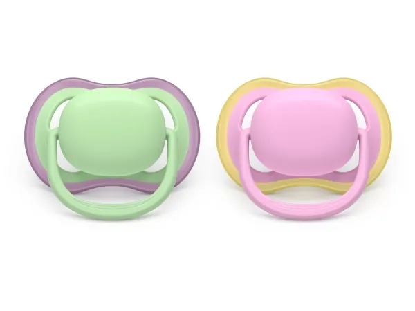 Philips AVENT Pacifier SCF087/12 ultra air, Klassisk stil, Ortodontisk, Silikon, Gutt/Jente