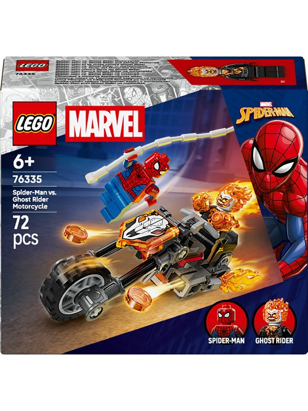 LEGO Marvel 76335 Spider-Man mot Ghost Rider på motorsykkel
