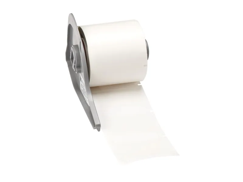 Brady M7-88-427, Hvit, Selvklebende skriveretikett, Utstanset etikett, Rull, Selvlaminerende vinyl, Trermisk overføring