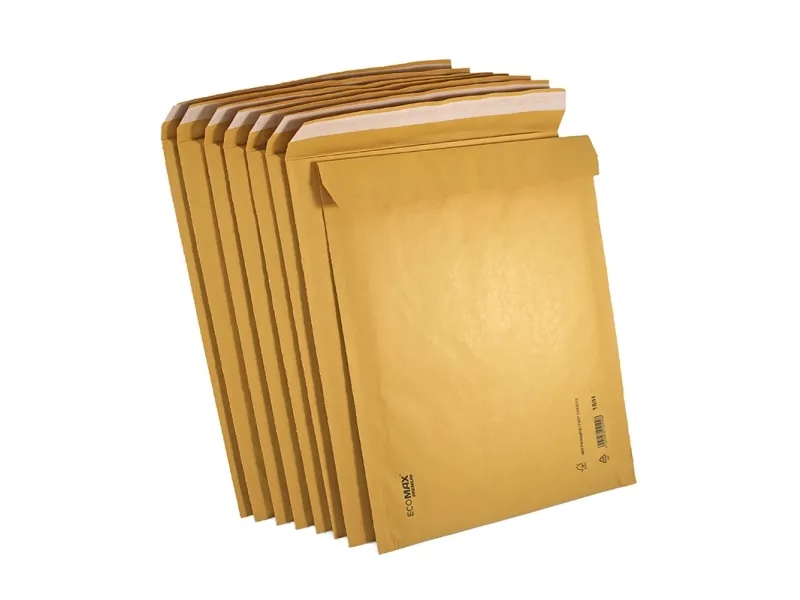 Boblepose, Boblekuvert, 200 x 275 mm Kort side åben, brun, vægt: 0.030 kg pakke a 100 stk, palle a 3