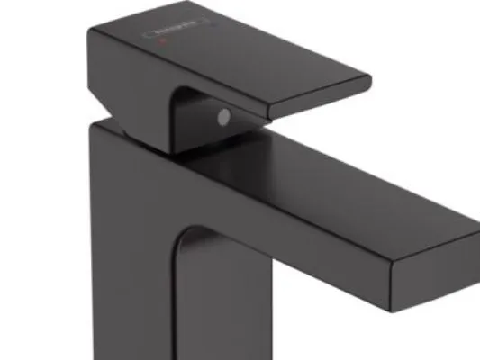 hansGrohe Vernis Blend 1-grebs håndvaskarmatur 100, med løft-op bundventil, mat sort