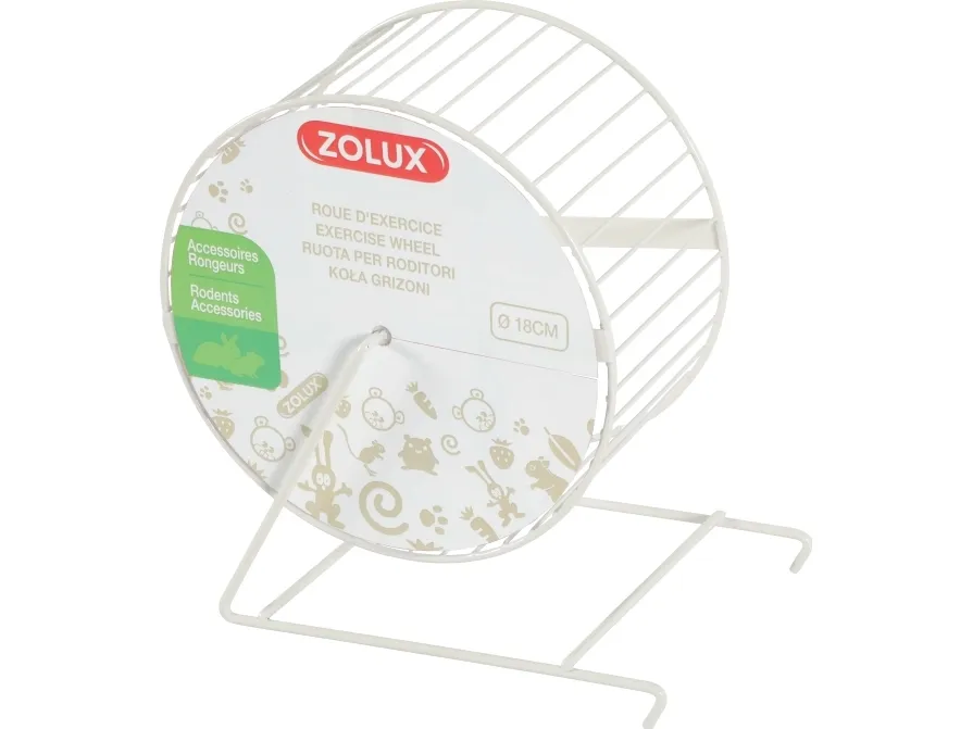 Zolux metall hjul til gnagere 18 cm farge beige