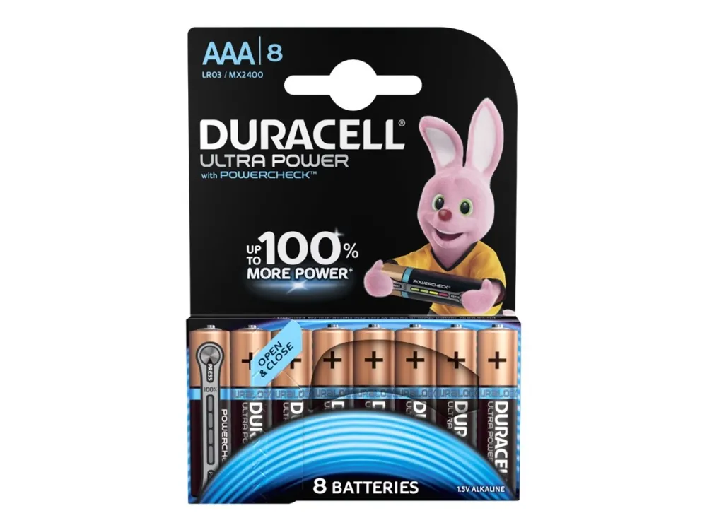 Duracell Ultra Power MX2400 - Batteri 8 x AAA - Alkalisk