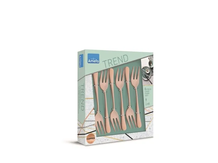 Austin 1410 dessertgafler i trendboks - kobber