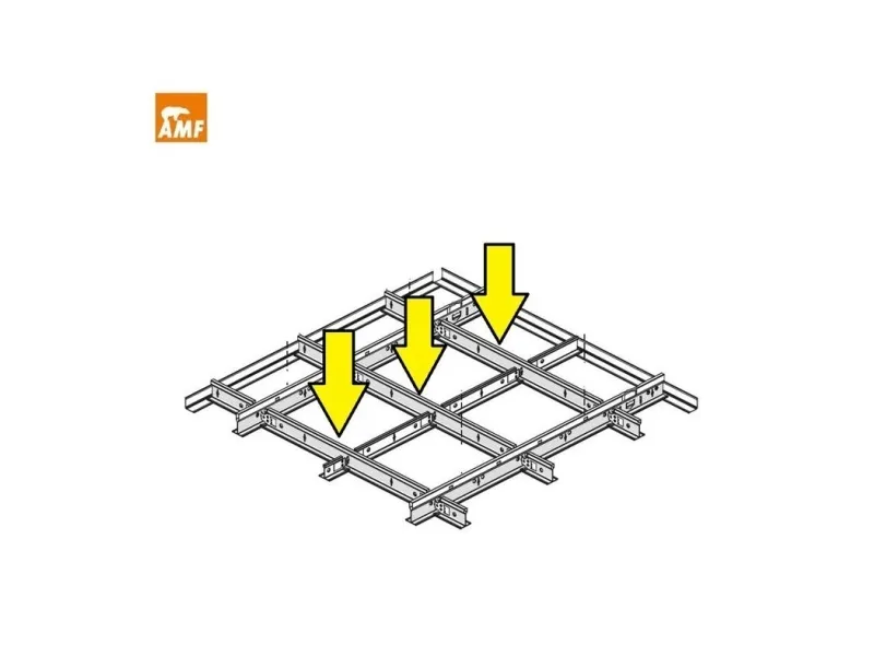 AMF feste-/opphengsstruktur for himling