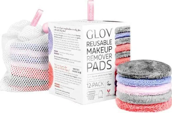 GLOV_SET Starter-puter med fet hud ansikts vattpinner + alle hudtyper pads ansikts vattpinner + tørr hud pads ansikts vattpinner + Moon Pads ansikts vattpinner