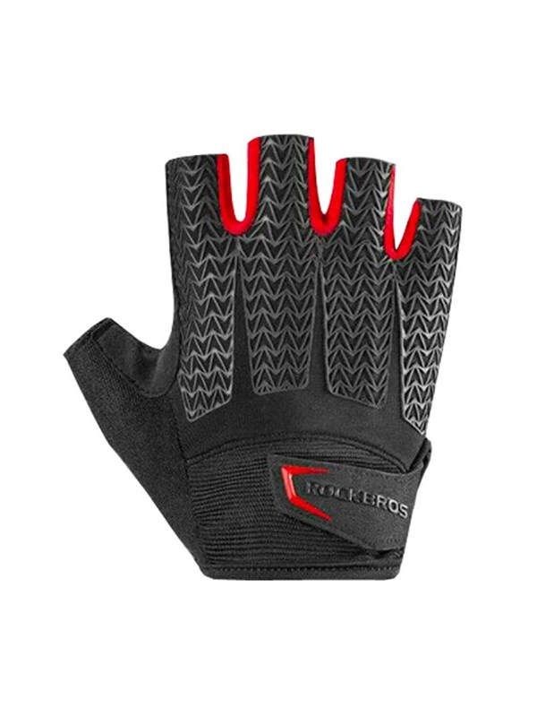 Rockbros S169BR XXL cycling gloves with gel inserts - black and red