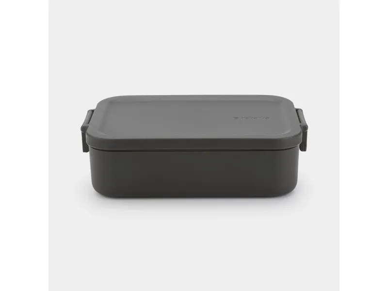 Brabantia Make & Take, Lunsjbeholder, Voksen, Grå, Plast, Monokromatisk, Rektangulær