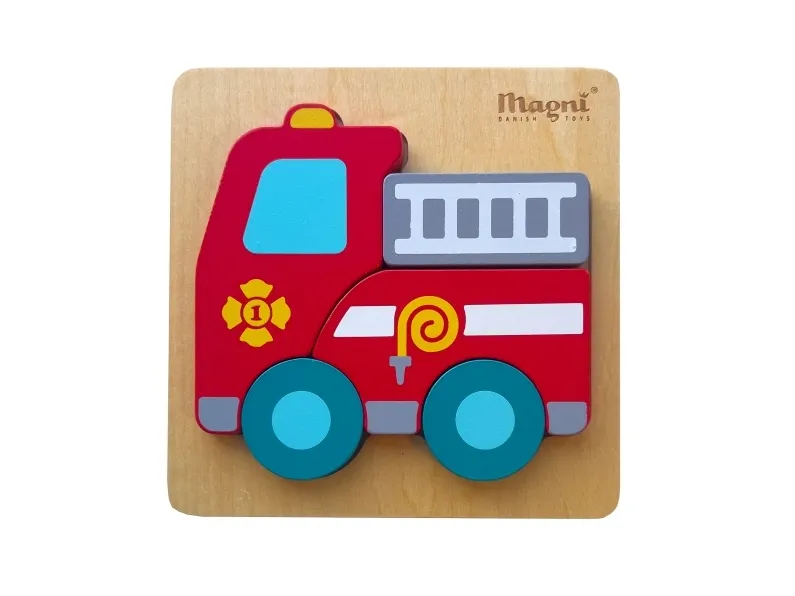 Magni brannbil puslespill / fire truck puzzle