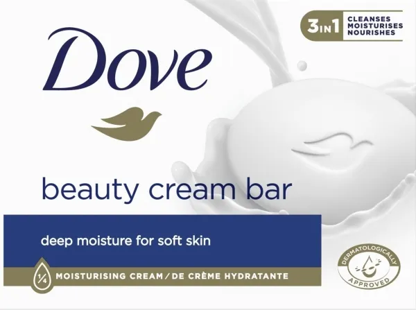 Dove dypt fuktighetsgivende 3-i-1 såpestykke – beauty cream 90 g