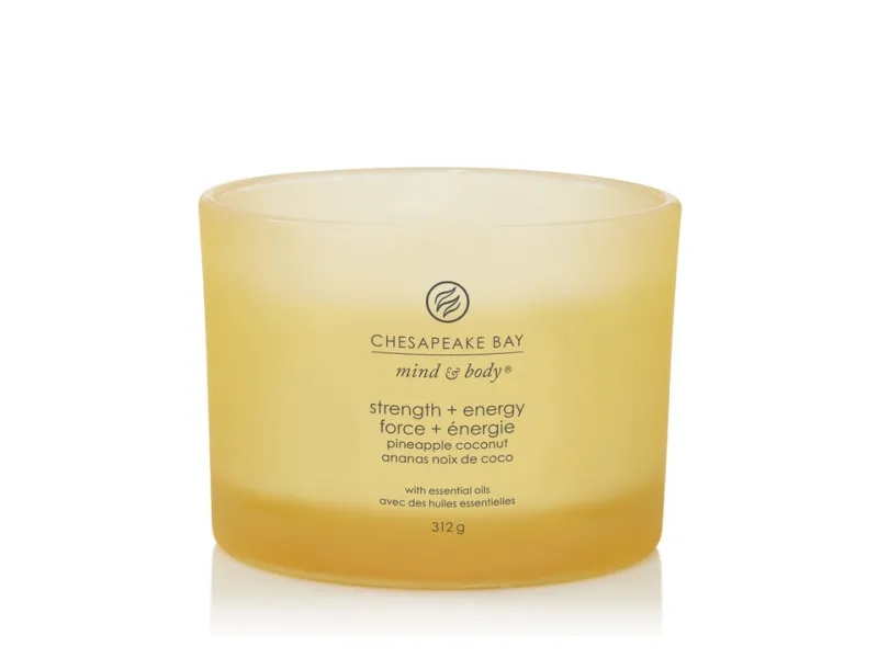 Yankee Candle - CBC - 3-væget duftlys Strength & Energy