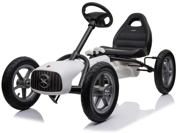 MegaLeg Pedal AIR Gokart 1903 til børn, Hvid