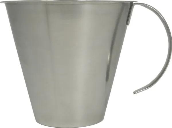 Målekande konisk 1 liter Ø15 x H13.1cm med Gradering rustfri stål