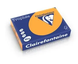 Clairefontaine 1878C, Laser-/Inkjet-utskrift, A4 (210x297 mm), 500 ark, 80 g/m², Oransje, Forest Stewardship Council (FSC)