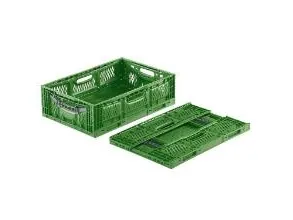 Foldekasse Cleverfresh 45 liter 60x40x23cm Grøn/grå,stk