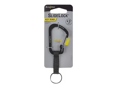 Nite Ize SlideLock KeyRing #3 - Karabinerklips - svart