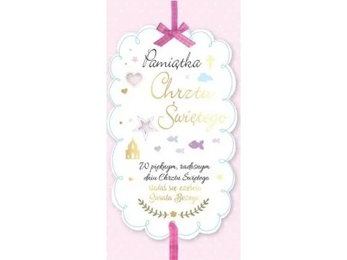 PASSION CARDS gavekort DL dåp rosa