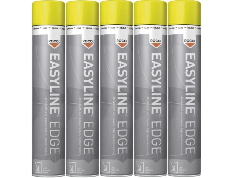 Rocol RS47001-5 Easyline® EDGE vei stripe maling gul, 5 stk