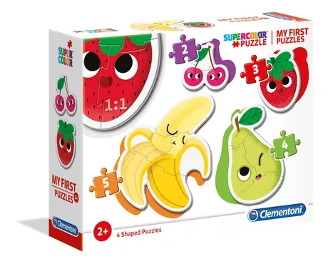 Clementoni Puslespil, Mit første, Fruits, 2-3-4-5 brikker