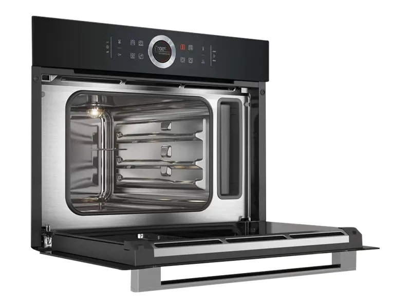 Bosch Serie | 8 CDG634AB0 - Dampovn - innebygd - fordypning - bredde: 56 cm - dybde: 55 cm - høyde: 45 cm - svart