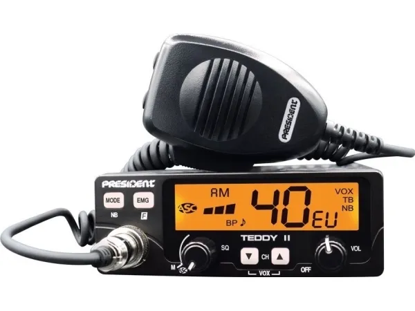 President Teddy II+ AM/FM CB-radio Sort