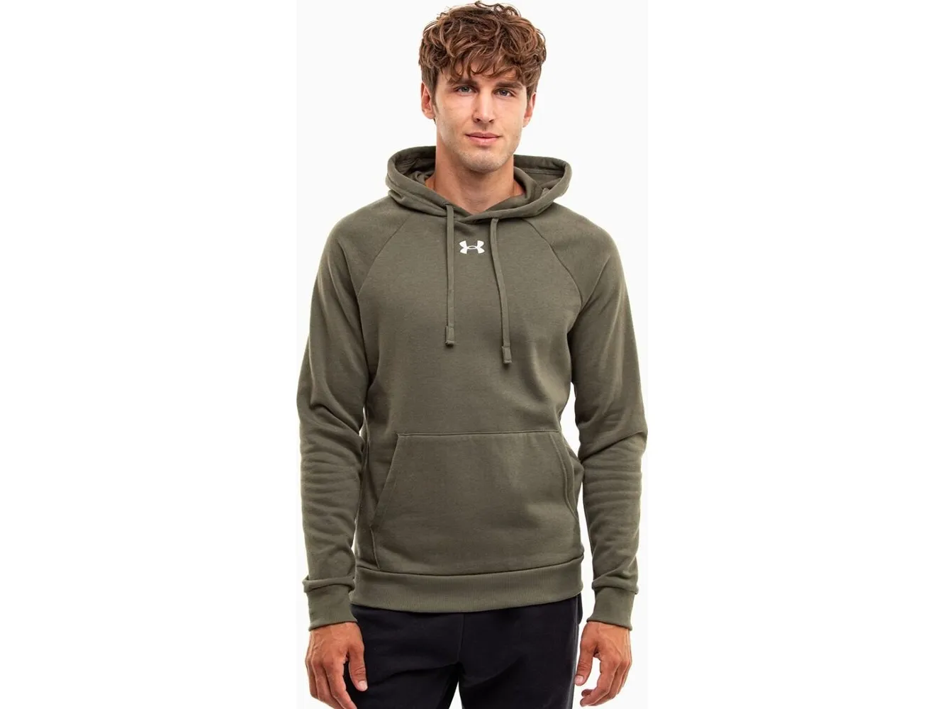 Under Armour Rival Fleece Hoodie Olive 1379757 390 L