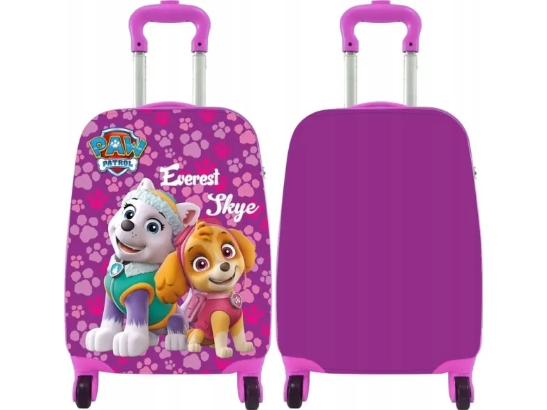 Nickelodeon Paw Patrol reisekoffert på hjul - rosa stor