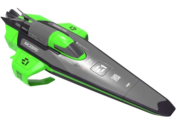 E1 RaceBird Lite RC Hydrofoil Fjernstyret Båd 2.4GHz RTR, Grøn