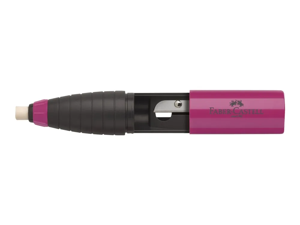 Faber-Castell - Viskelærholder - blå, bjørnebær