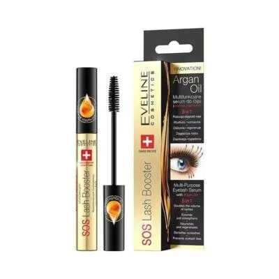 Eveline Set Sos Lash Booster With Argan Oil 5 In 1 Serum For Eyelashes