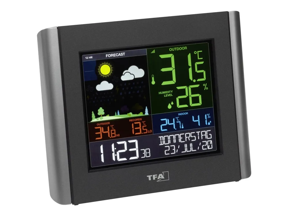 TFA VIEW METEO - Værstasjon - trådløs - svart