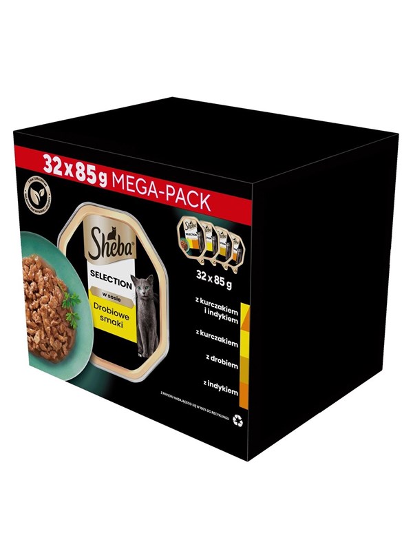 Sheba Wet cat food - Poultry, Chicken, Turkey - 32x85 g