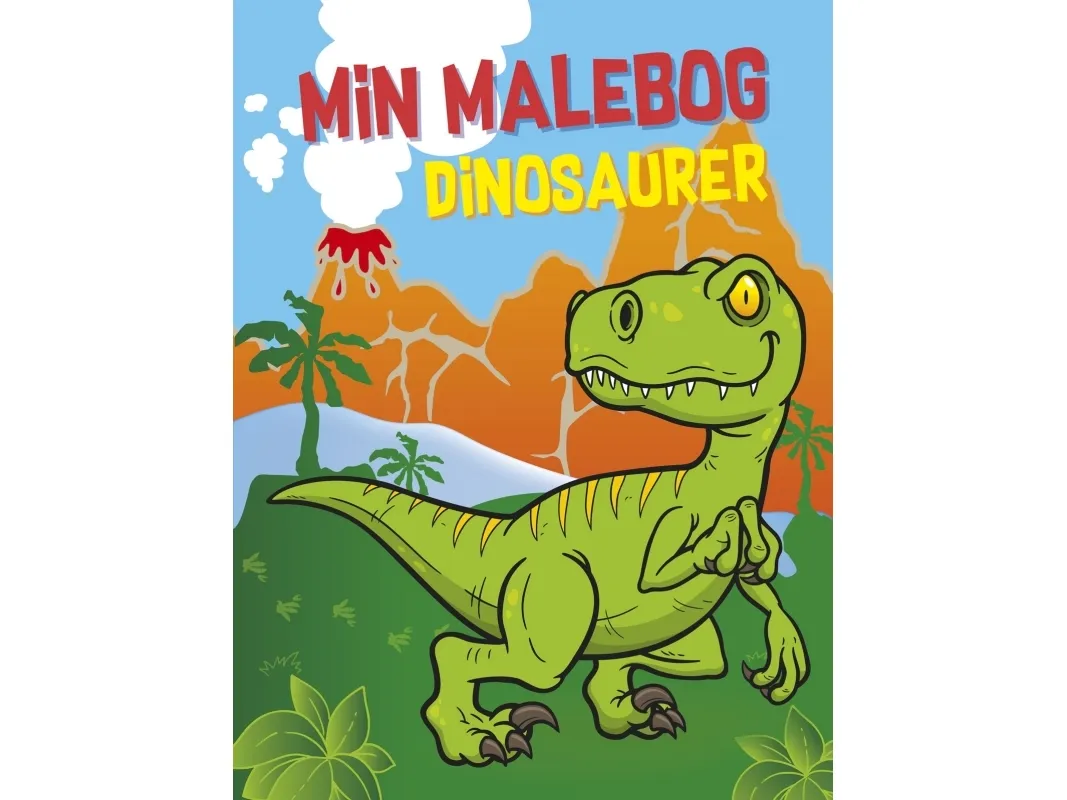 Maleboken min: Dinosaurer | Språk: Dansk