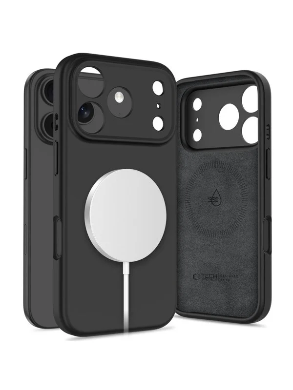 Tech-Protect Silicone MagSafe Case for iPhone 17 Pro - Black