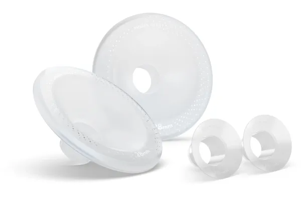 Philips AVENT Hands-free SCF552/11 Store brystskjold og -innlegg, Reservedelssett, Silikon, Gjennomsiktig, L