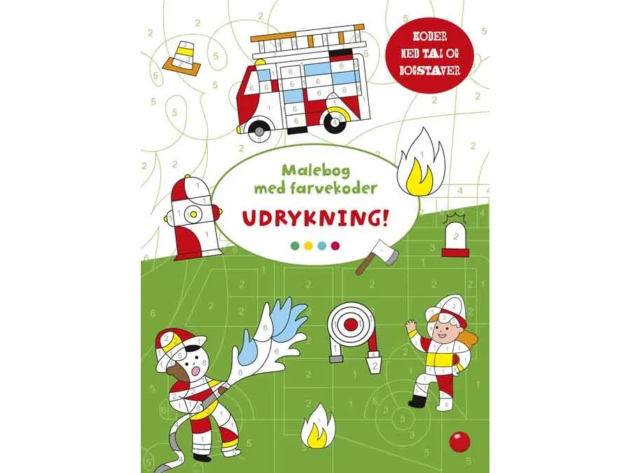 Malebok med fargekoder: Utrykning!