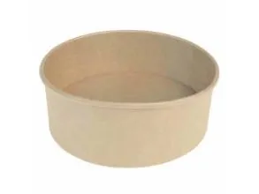 Saladskål Catersource rund 1000ml Ø148mmx78mm brun kraft med PE,50 stk/ps - (50 pcs.)