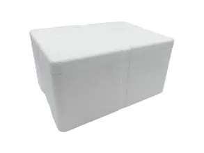 Termokasse 40x30x23 cm EPS Sunpack uten lokk Hvit, 1 stk.