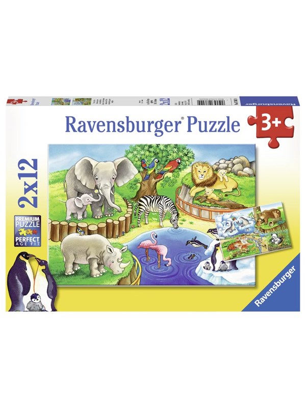 Ravensburger Animals In The Zoo 2x12p