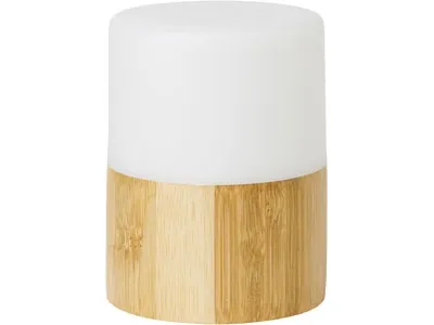 Lysholder Bright 75x105 mm til Duni LED lys Bambus/Hvid - (karton á 4 stk.)