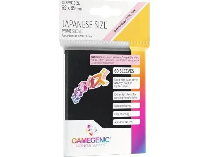 GameGenic Black Japanese Prime Sleeves