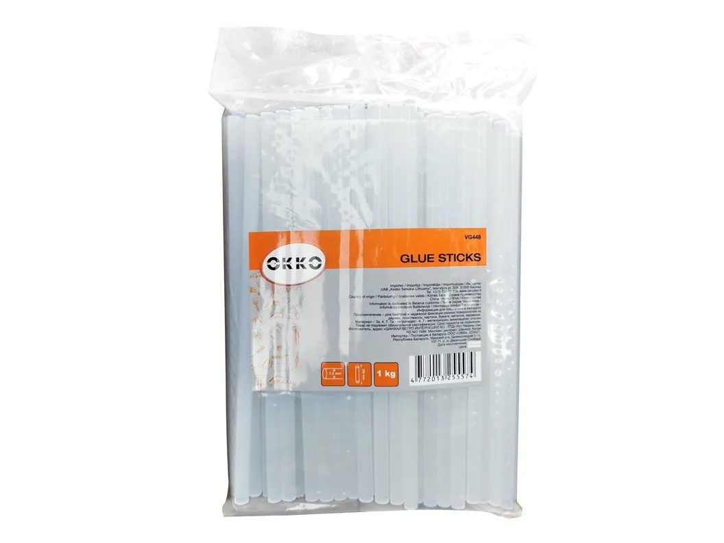 Limstifter OKKO, fargeløs, 7,2×200 mm, 1kg