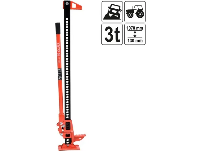 YATO YT-17261 Jekk - Opp til 3T - Løftehøyde: 130 mm. - 1070 mm.