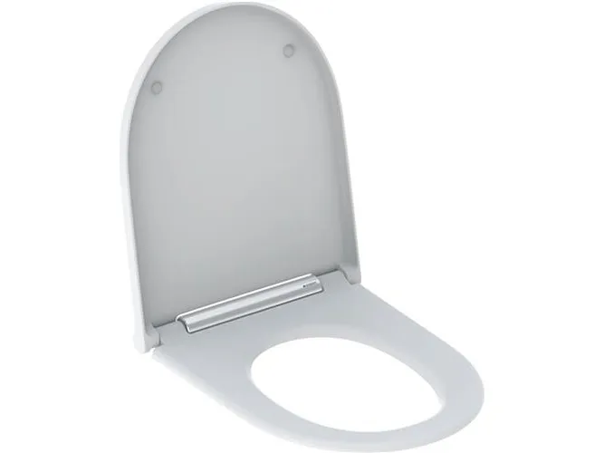 Toiletsæde ONE softclose hvid/krom topmo