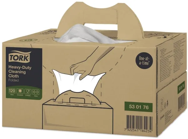Tørkeklut Tork Heavy Duty W7 hvit 61,5x35,5cm - 120 stk./kartong