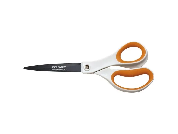 Fiskars 1004721, Voksen, Rett kutt, Single/enkelt, Sort, Oransje, Rustfritt stål, Universell, Titan