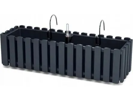 Prosperplast balkongkasse med vanning antrasitt 60 cm Boardee