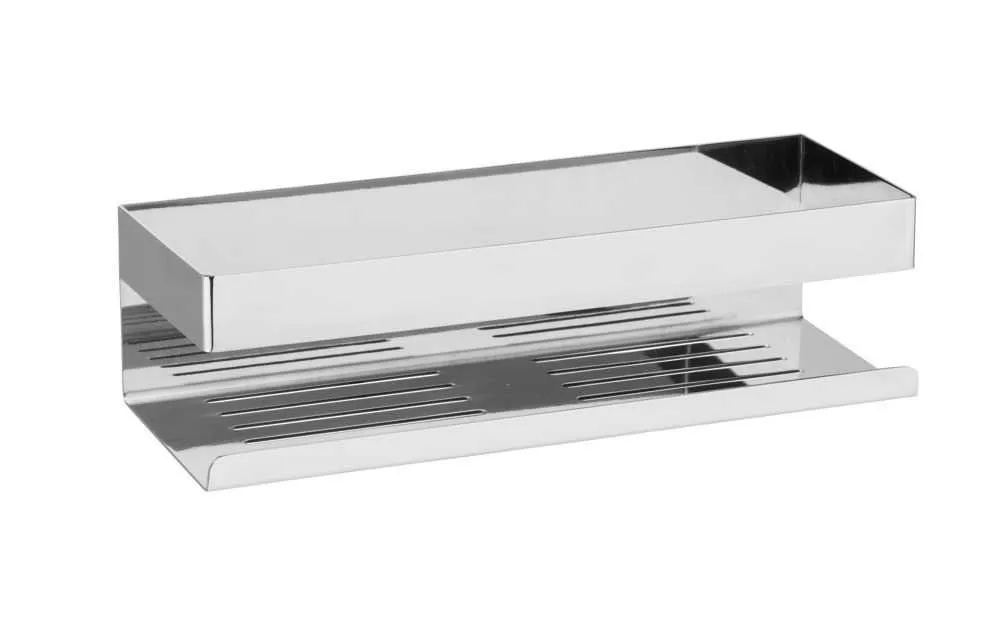 WENKO 25413100, Rustfritt stål, Rustfritt stål, Veggmontert, Dusjhylle, Blank, 300 mm
