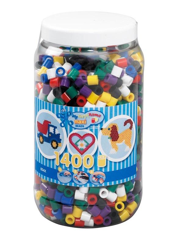 Hama Beads - Maxi - Beads in bucket - 1400 pcs
