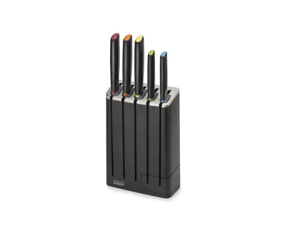 Joseph Joseph Elevate, Kniv sett, Rustfritt stål, 1 verktøy, Knivsliper, Sort, Sort